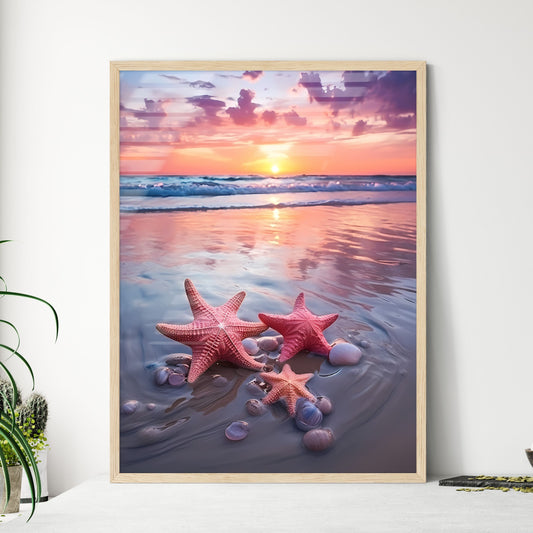 Two - Starfish On A Beach At Sunset Default Title