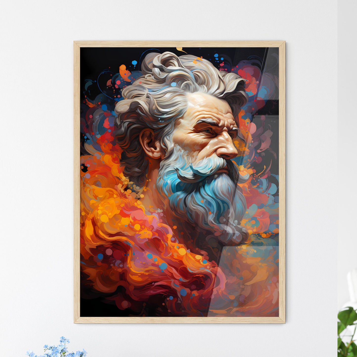 Aristoteles Explains The World - A Painting Of A Man With A Beard Default Title