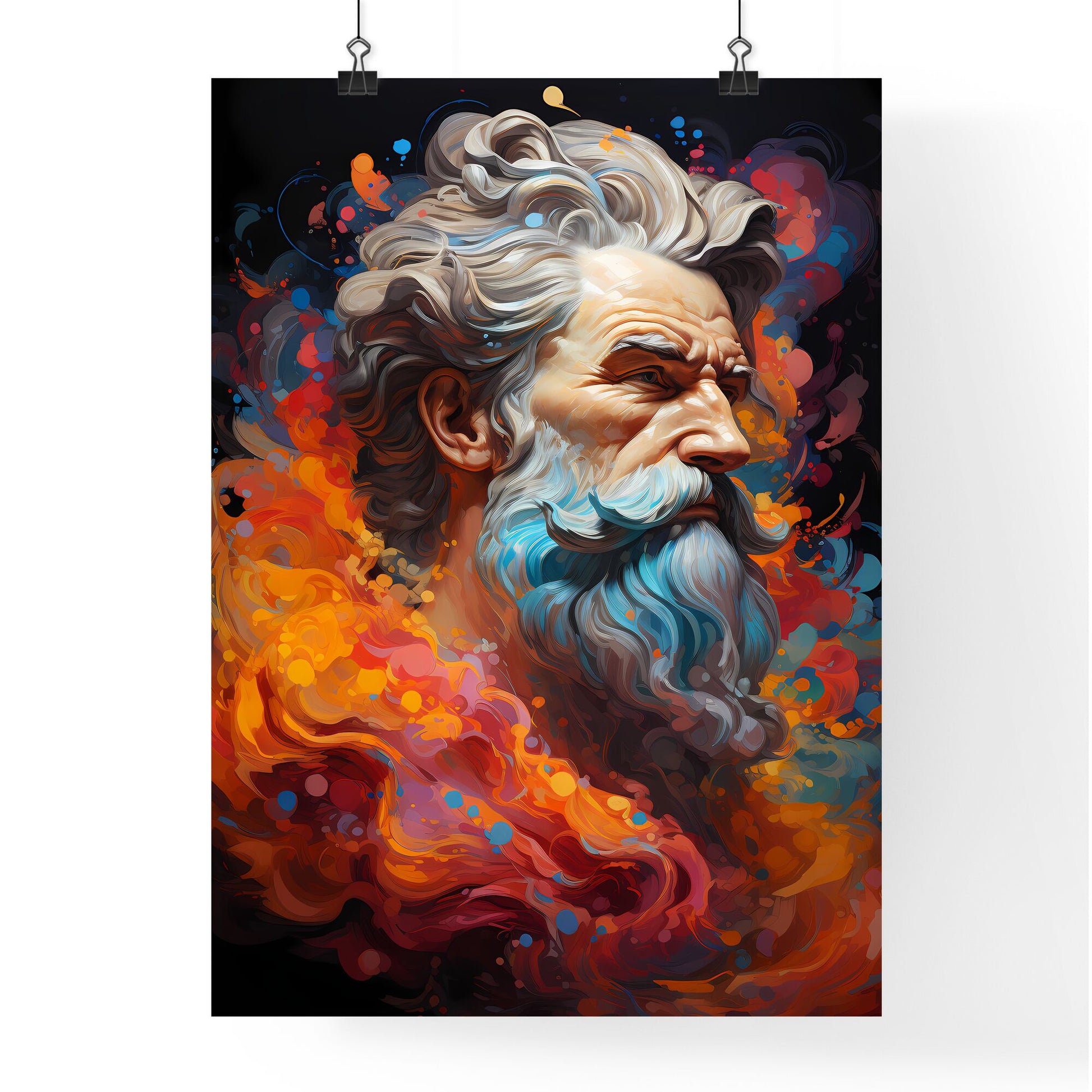 Aristoteles Explains The World - A Painting Of A Man With A Beard Default Title