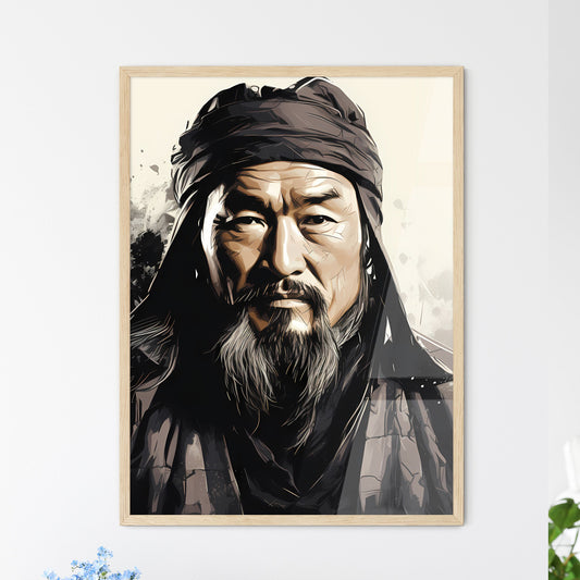 Genghis Khan Founder Of The Mongol Empire - A Man With A Beard And A Turban Default Title