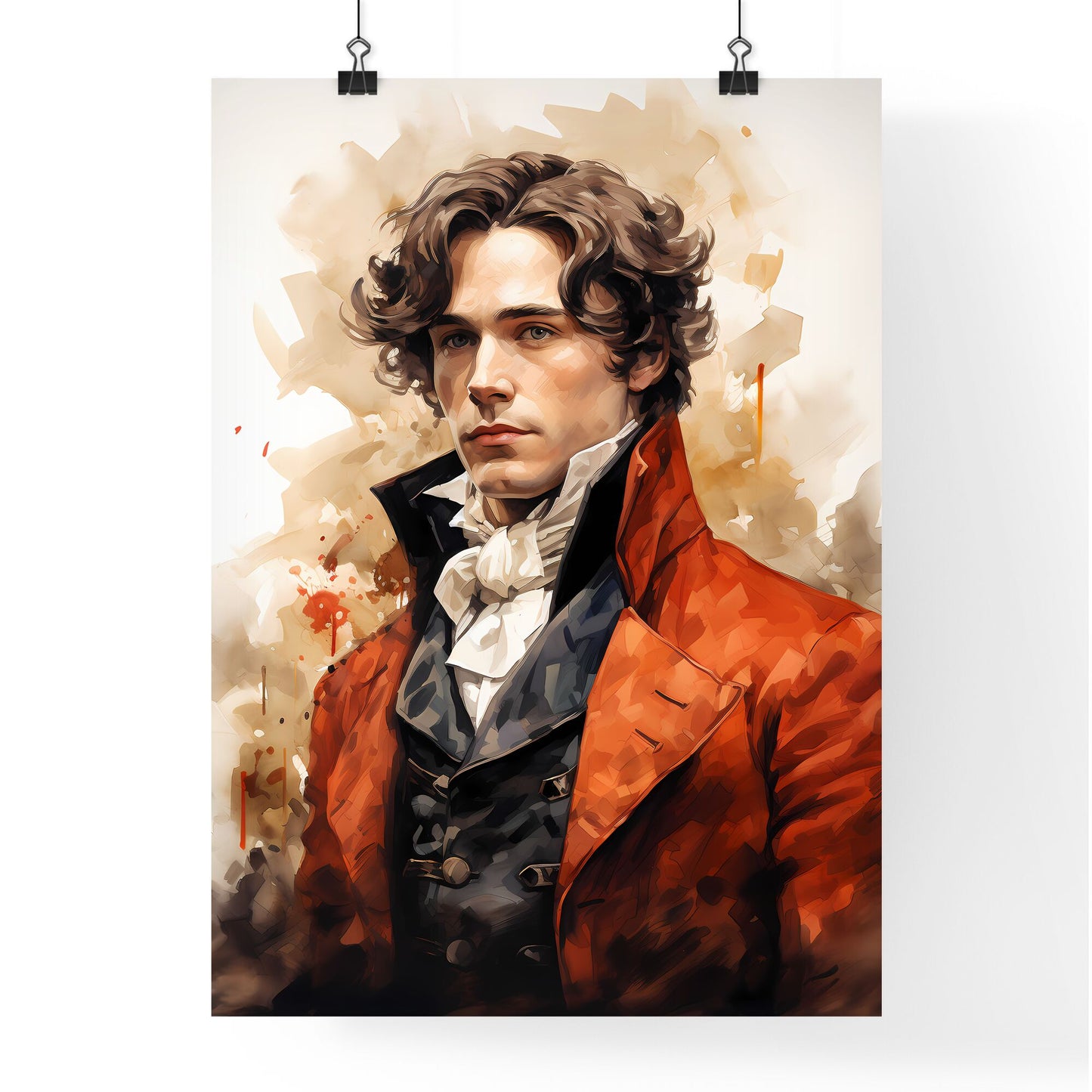 Jakob Ludwig Felix Mendelssohn Bartholdy - A Man In A Red Coat Default Title