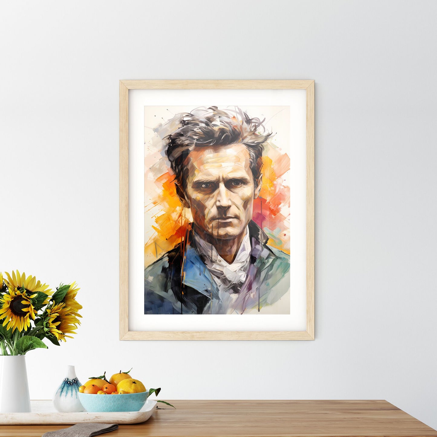 Ludwig Josef Johann Wittgenstein Austrian Philosopher - A Painting Of A Man Default Title