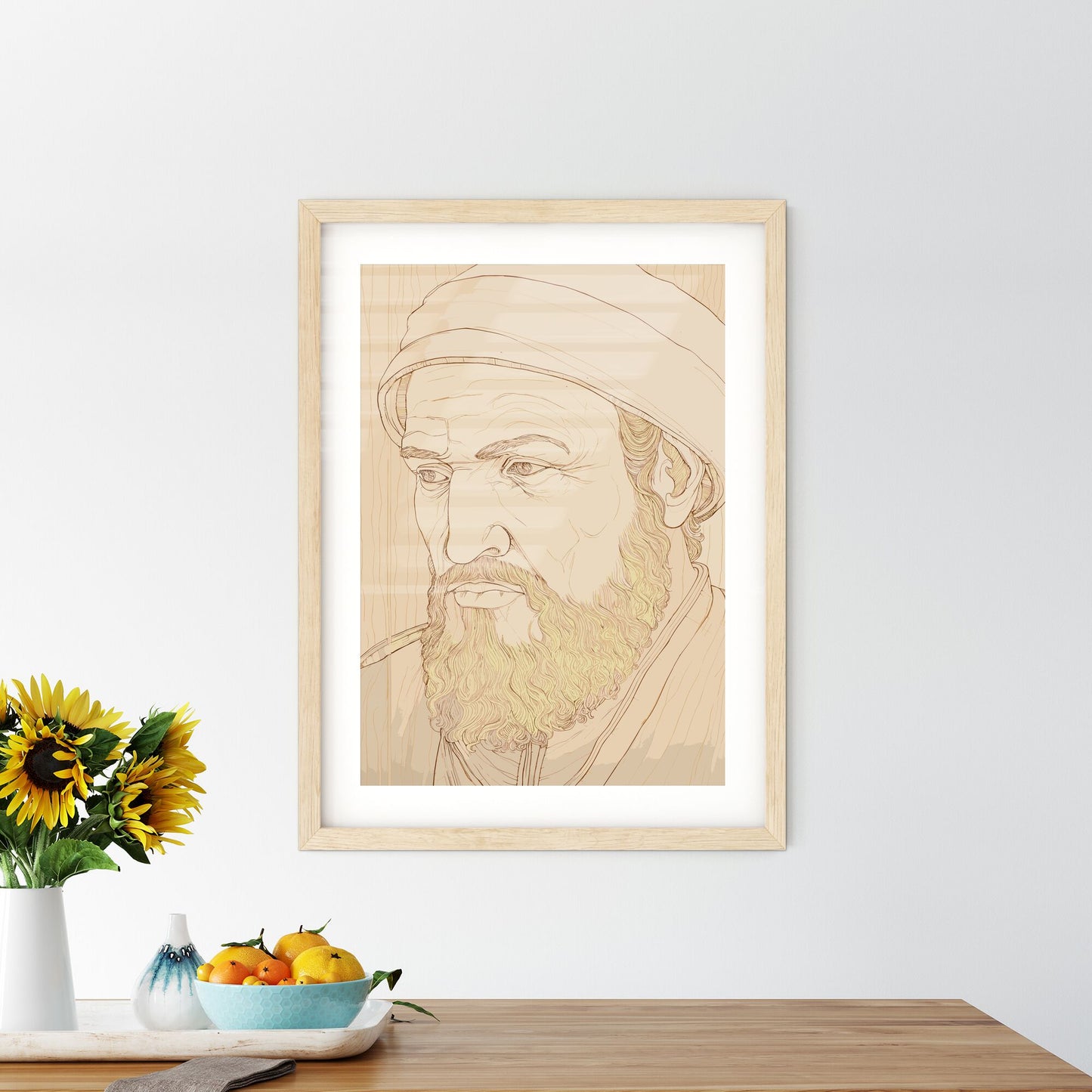 Portrait Of Albrecht Dürer - A Drawing Of A Man With A Beard Default Title