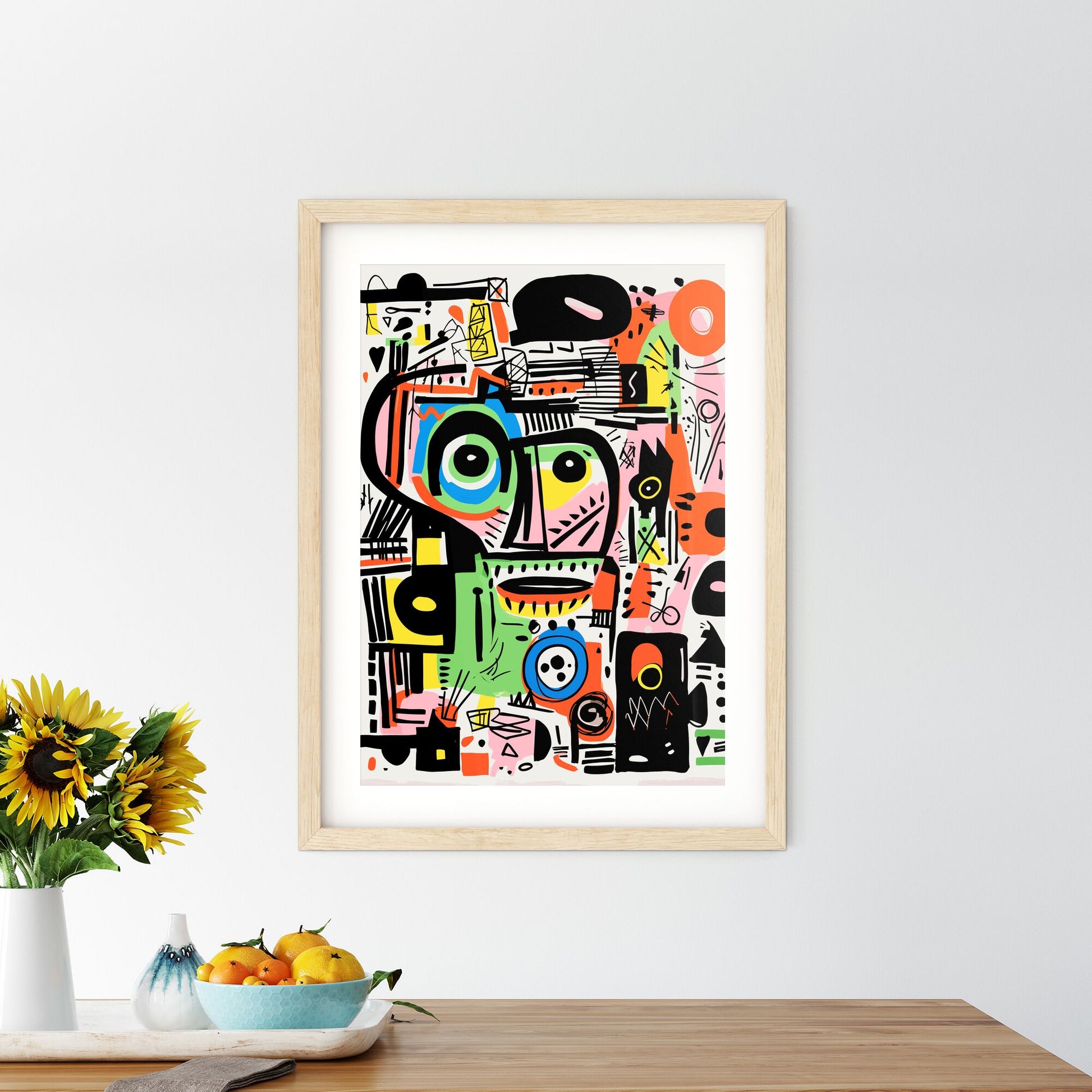 Zen Feeling Art Print - A Colorful Art Piece With Different Shapes And Colors Default Title