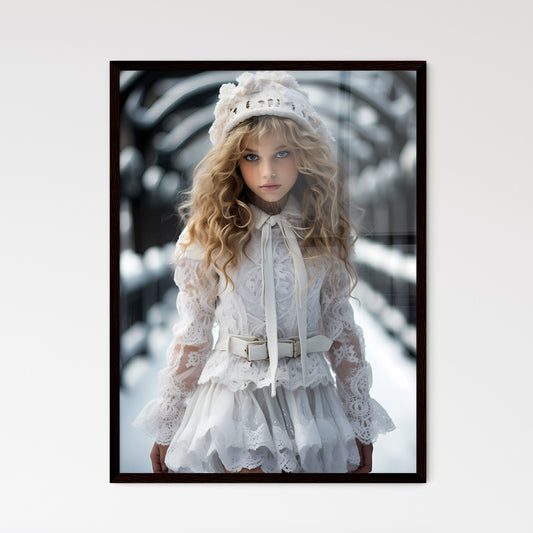 A Poster of In the cold season of snowflakes - A Girl In A White Dress Default Title
