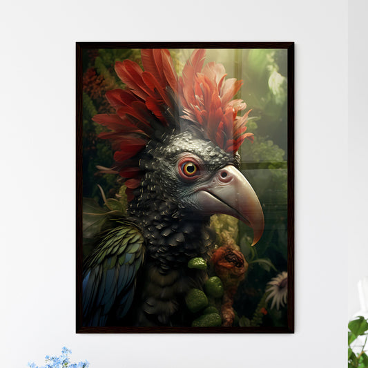 A Poster of A peculiar animal named Surson - A Bird With Red Feathers Default Title