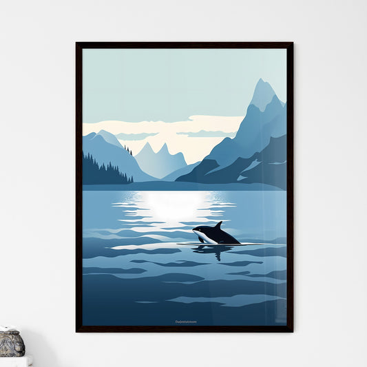 A Poster of glacier bay national park - A Whale In The Water Default Title