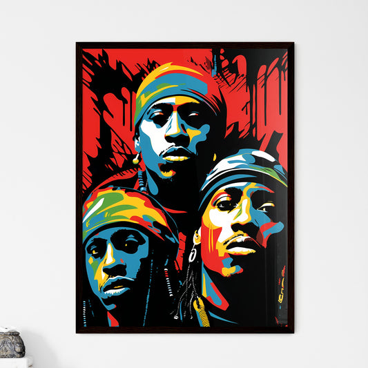 A Poster of illustration of A Tribe Called Quest - A Group Of Men With Headscarves Default Title