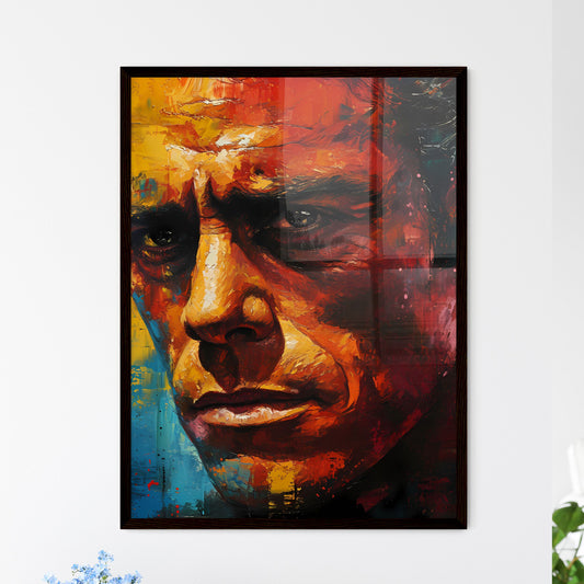 A Poster of Charles Bukowski Portrait - A Painting Of A Man Default Title