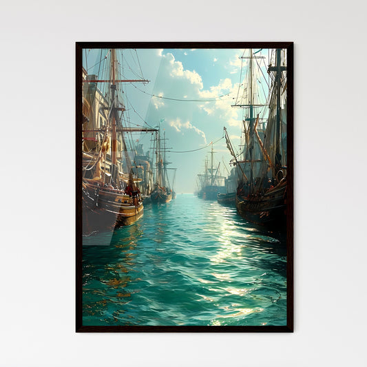 A Poster of injured soldiers - A Group Of Boats In A Harbor Default Title