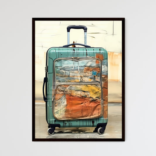A Poster of travel suitcase at the airport - A Suitcase With A Painting On It Default Title