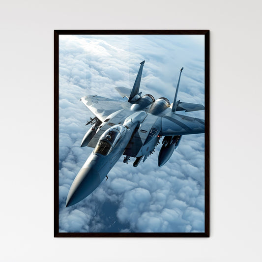 A Poster of an F-15 fighter Jet - A Military Jet Flying In The Sky Default Title