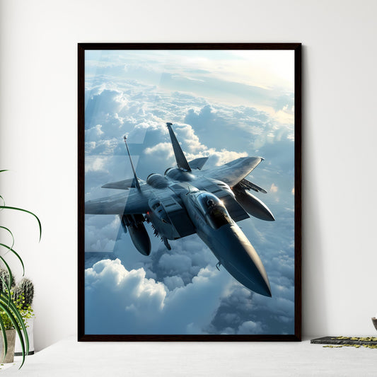 A Poster of an F-15 fighter Jet - A Jet Flying In The Sky Default Title