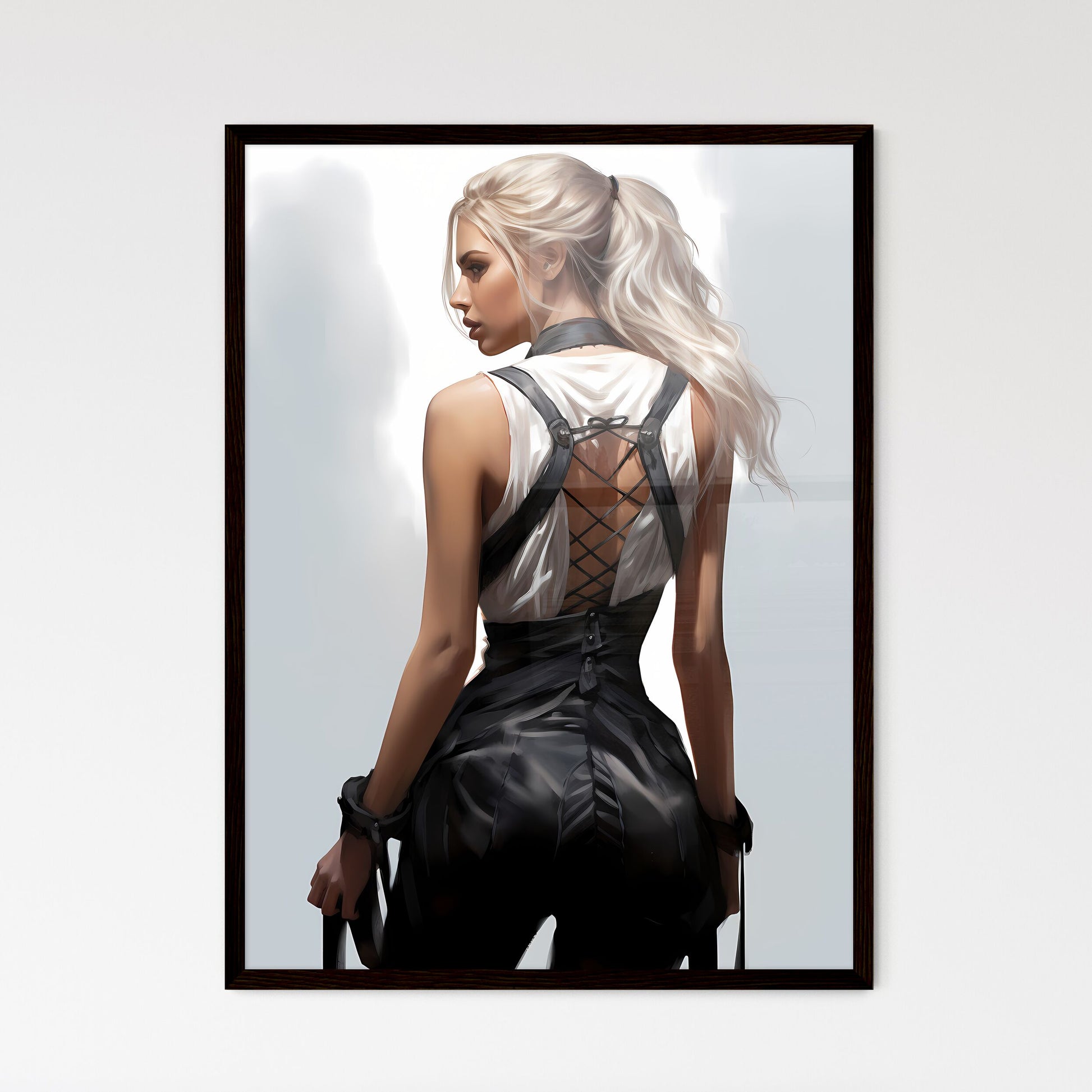 A Poster of concept art fashion concept - A Woman In A Black Dress Default Title