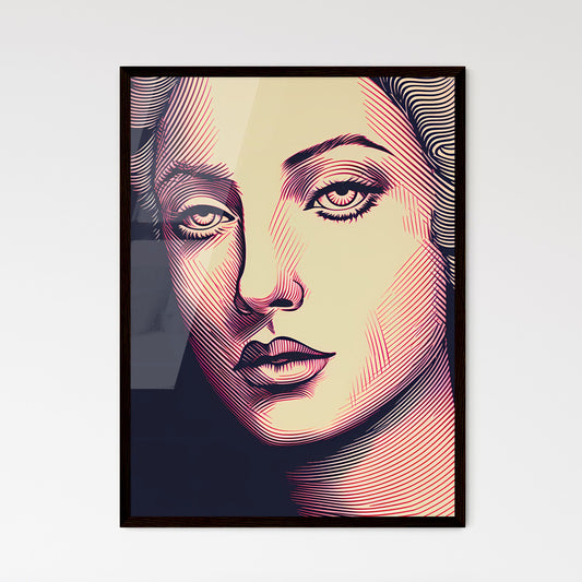 A Poster of gorgeous 4 color travel poster - A Close Up Of A Woman'S Face Default Title