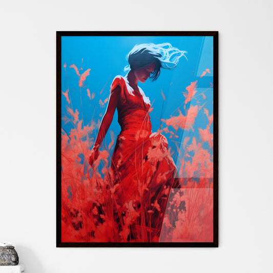 A Poster of inverted infrared - A Woman In A Red Dress Default Title