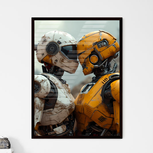 A Poster of an alien and a robot in love - Two Robots In A Garment Default Title