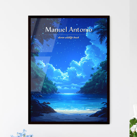Manuel Antonio Beach - Art print of a blue sky with clouds and a body of water Default Title