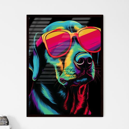 Swiss alpine dog vintage poster - Art print of a dog wearing sunglasses Default Title