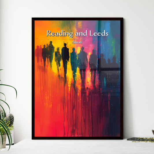 Reading and Leeds - Art print of a group of people walking Default Title