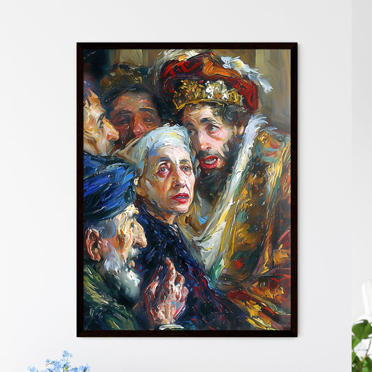 God_s judgment and mercy on Israel_s rebelliousness and idolatry throughout history - Art print of a painting of a group of people Default Title