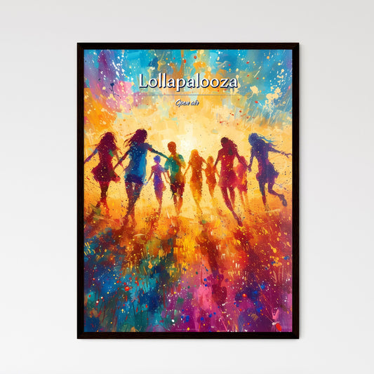 Lollapalooza - Art print of a group of people running Default Title