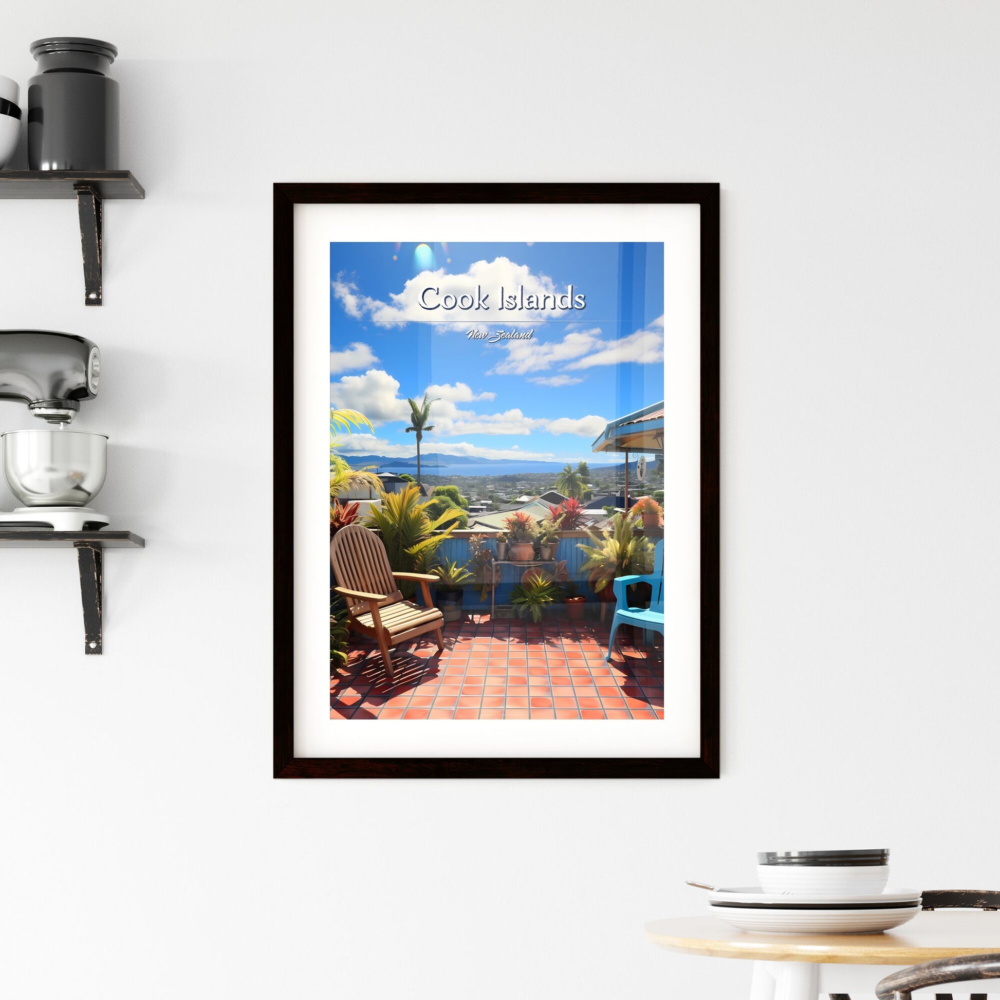 On the roofs of Cook Islands, New Zealand - Art print of a cartoon of a sloth sleeping in the jungle Default Title