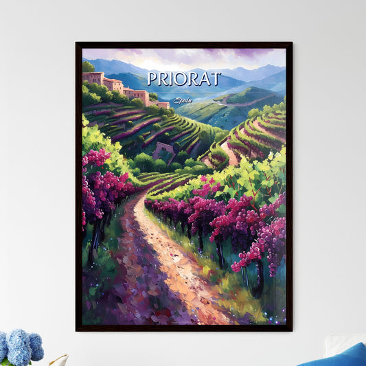 Priorat, Spain - Art print of a woman with red hair and a snowy forest Default Title