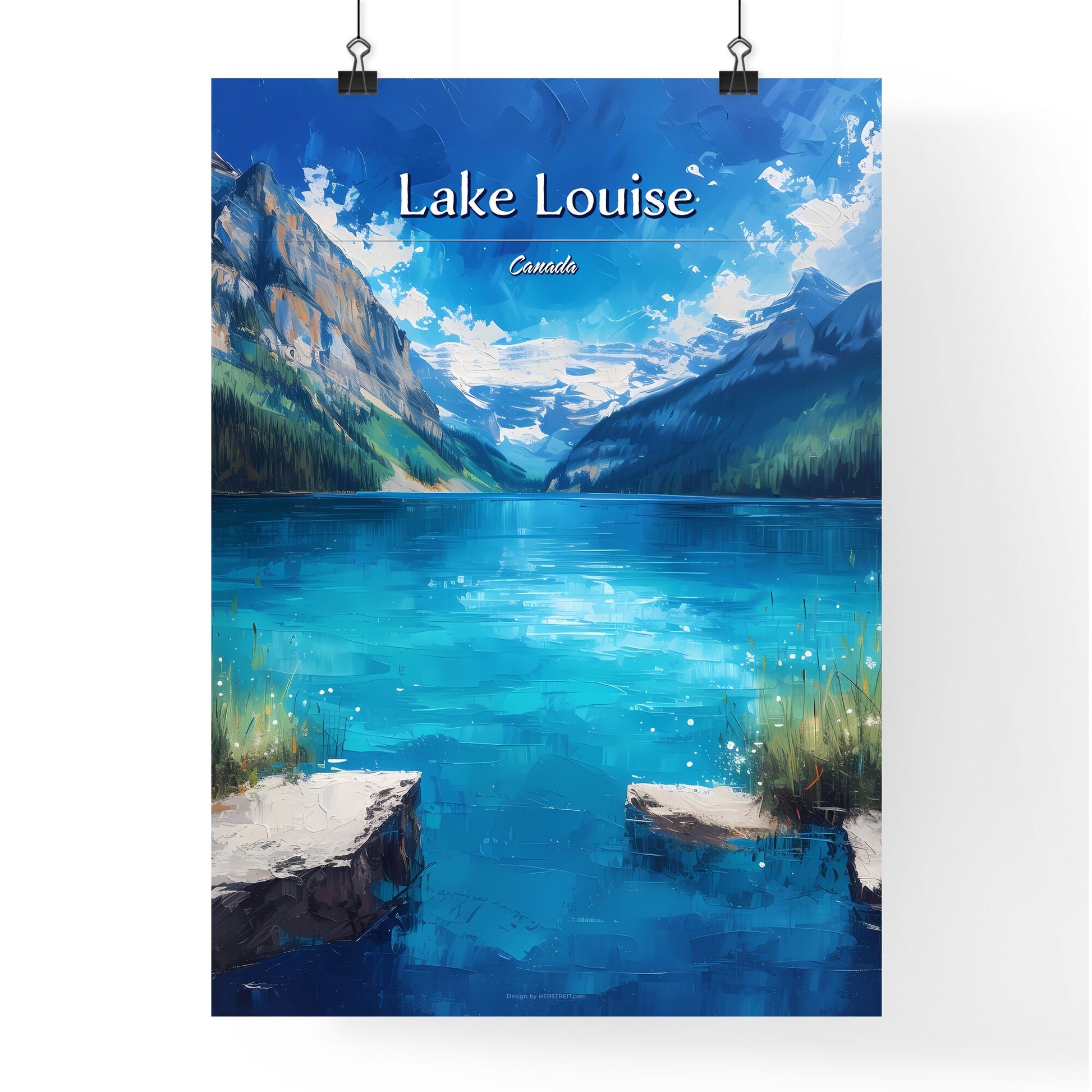 Lake Louise, Canada - Art print of a close up of a dna Default Title