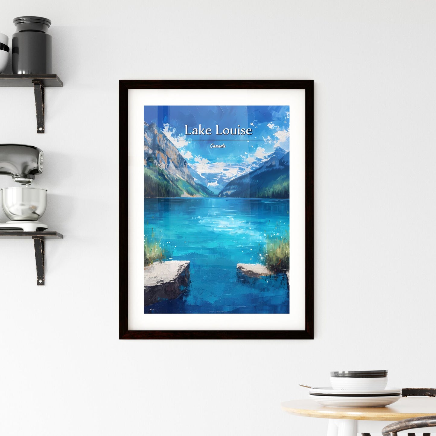 Lake Louise, Canada - Art print of a close up of a dna Default Title