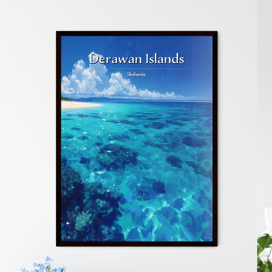 Derawan Islands, Indonesia - Art print of a building with a dome and mountains in the background Default Title
