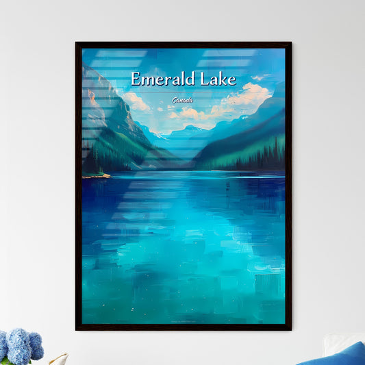 Emerald Lake, Canada - Art print of a man with ivy on his head Default Title
