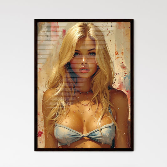 Poster design - Art print of a woman posing for a picture Default Title