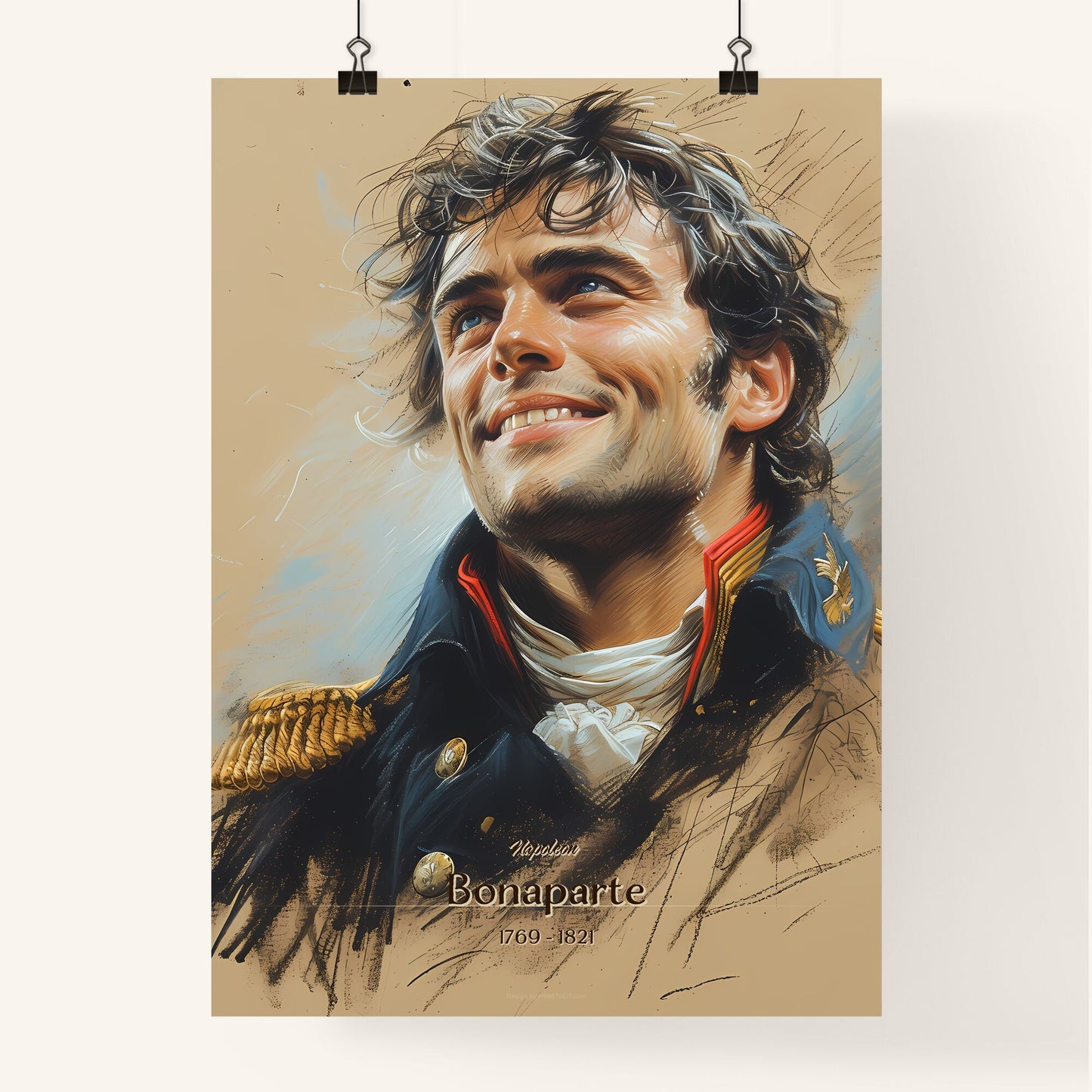 Napoleon, Bonaparte, 1769 - 1821, A Poster of a man in a military uniform Default Title