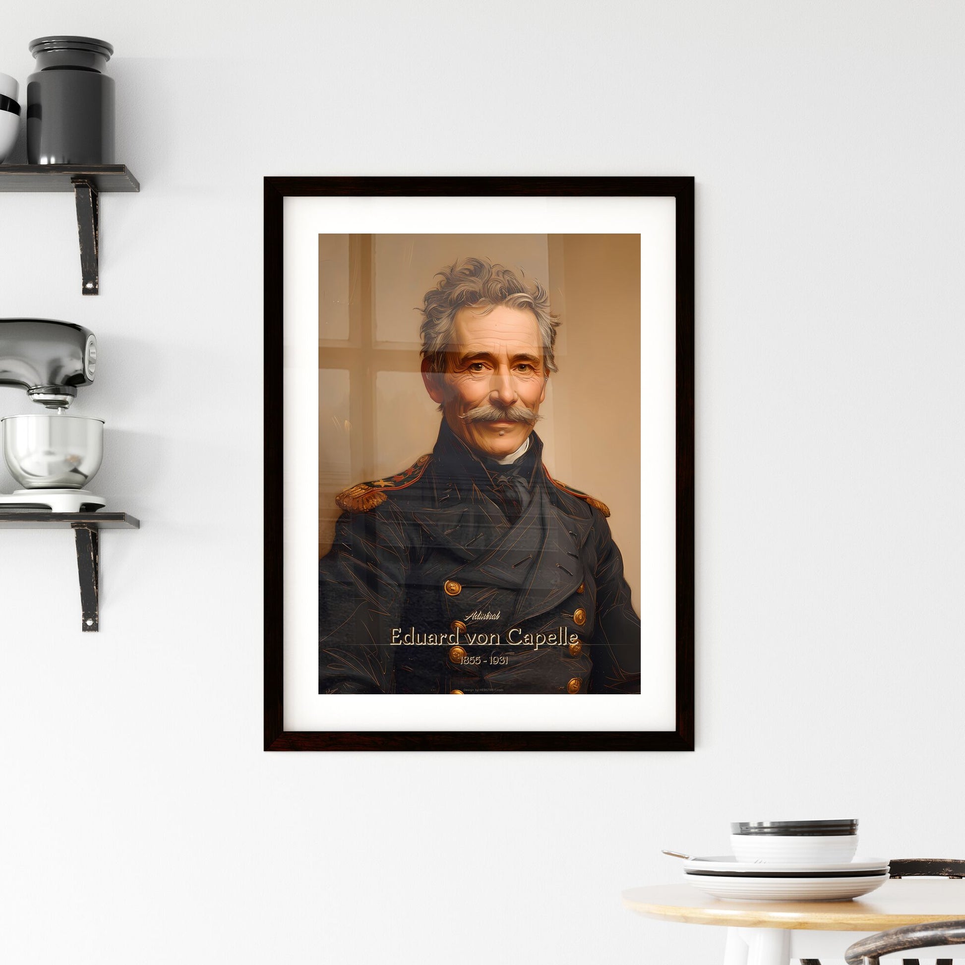 Admiral, Eduard von Capelle, 1855 - 1931, A Poster of a man in a military uniform Default Title
