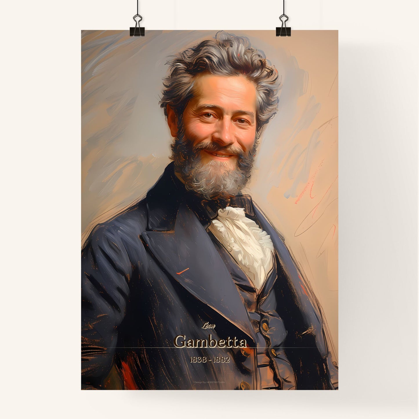 Léon, Gambetta, 1838 - 1882, A Poster of a man in a suit Default Title
