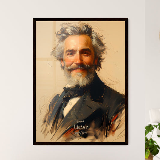 Joseph, Lister, 1827 - 1912, A Poster of a painting of a man with a beard Default Title