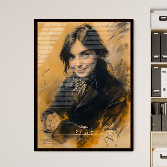 Charlotte, Brontë, 1816 - 1855, A Poster of a woman smiling with her hands folded Default Title