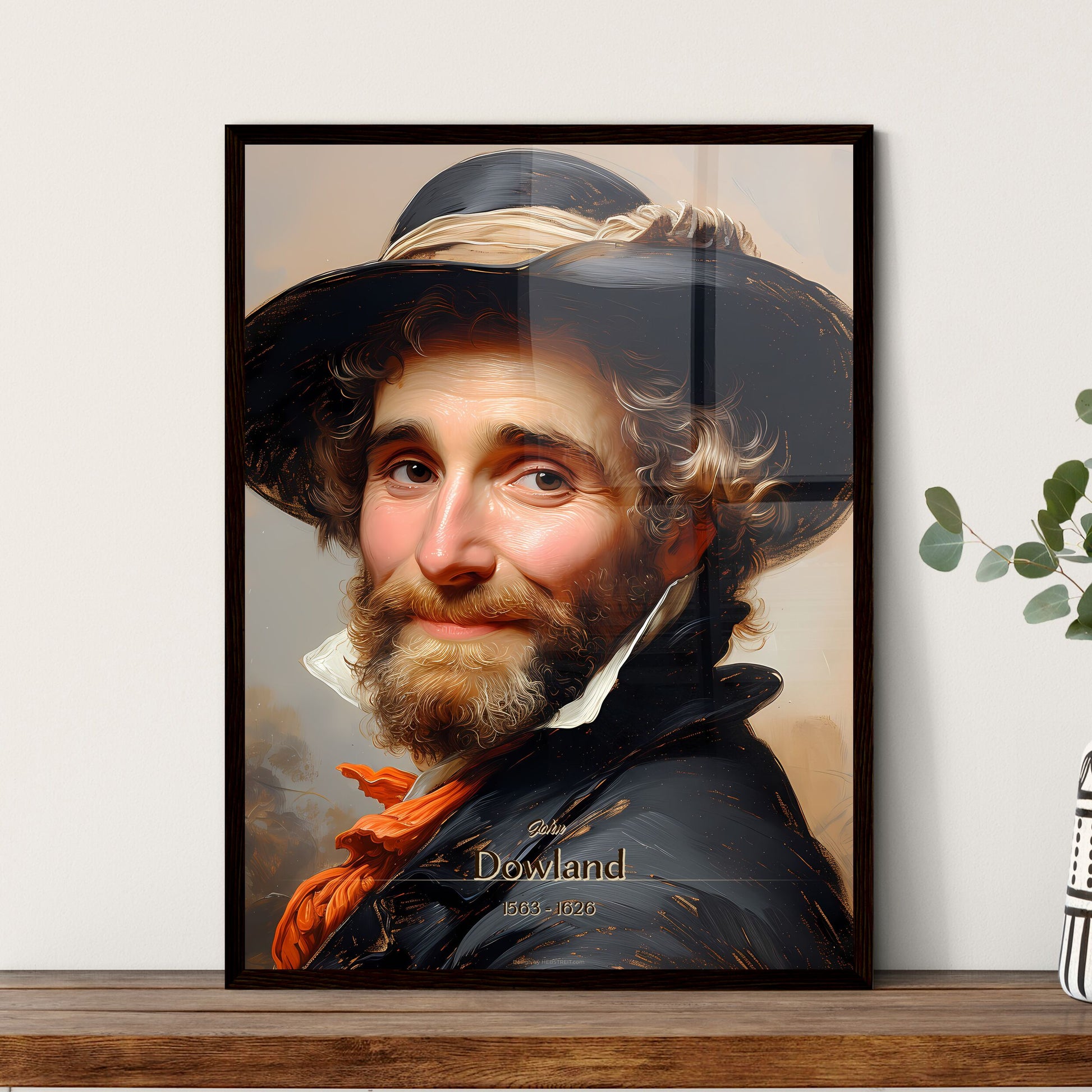 John, Dowland, 1563 - 1626, A Poster of a man with a hat Default Title