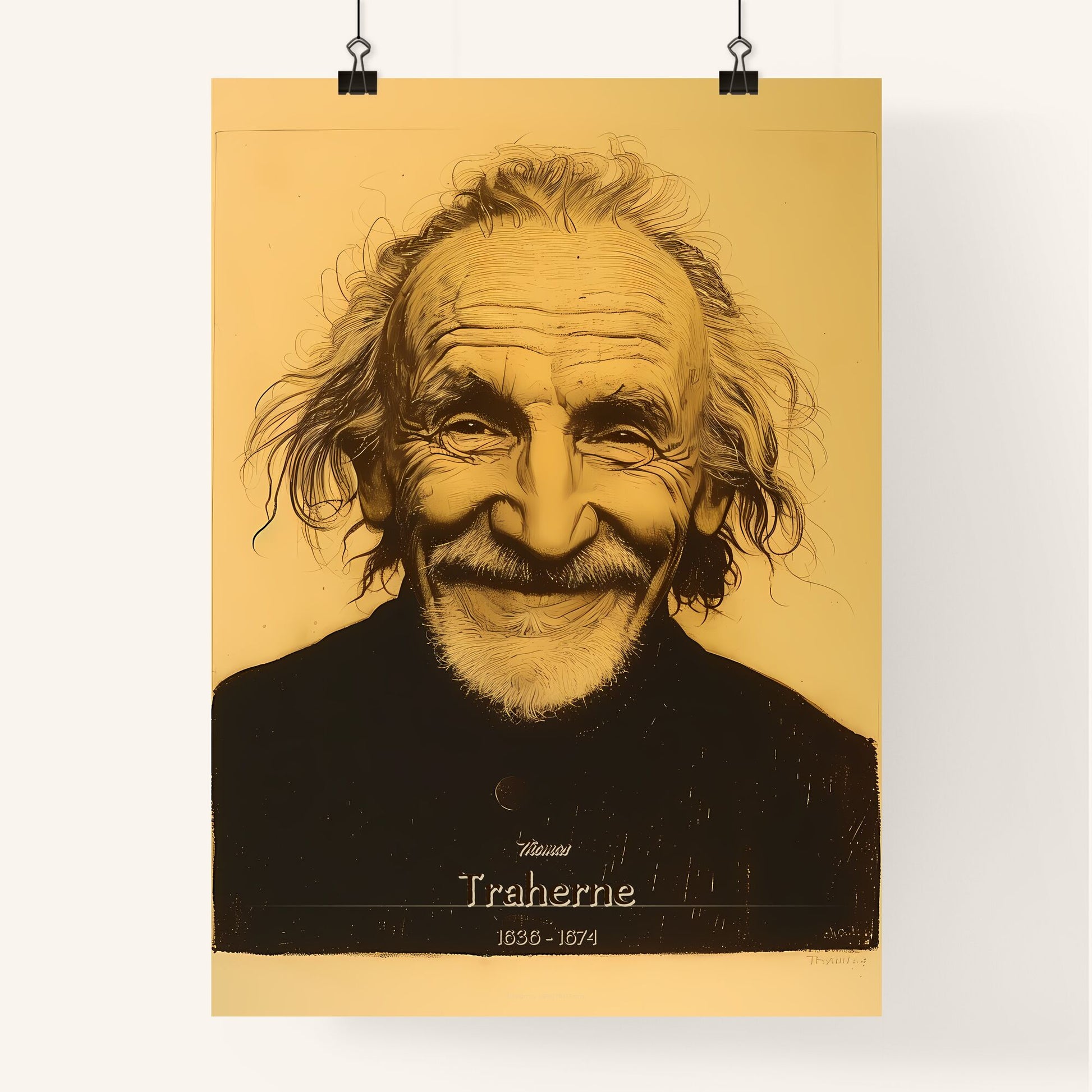 Thomas, Traherne, 1636 - 1674, A Poster of a man smiling at the camera Default Title