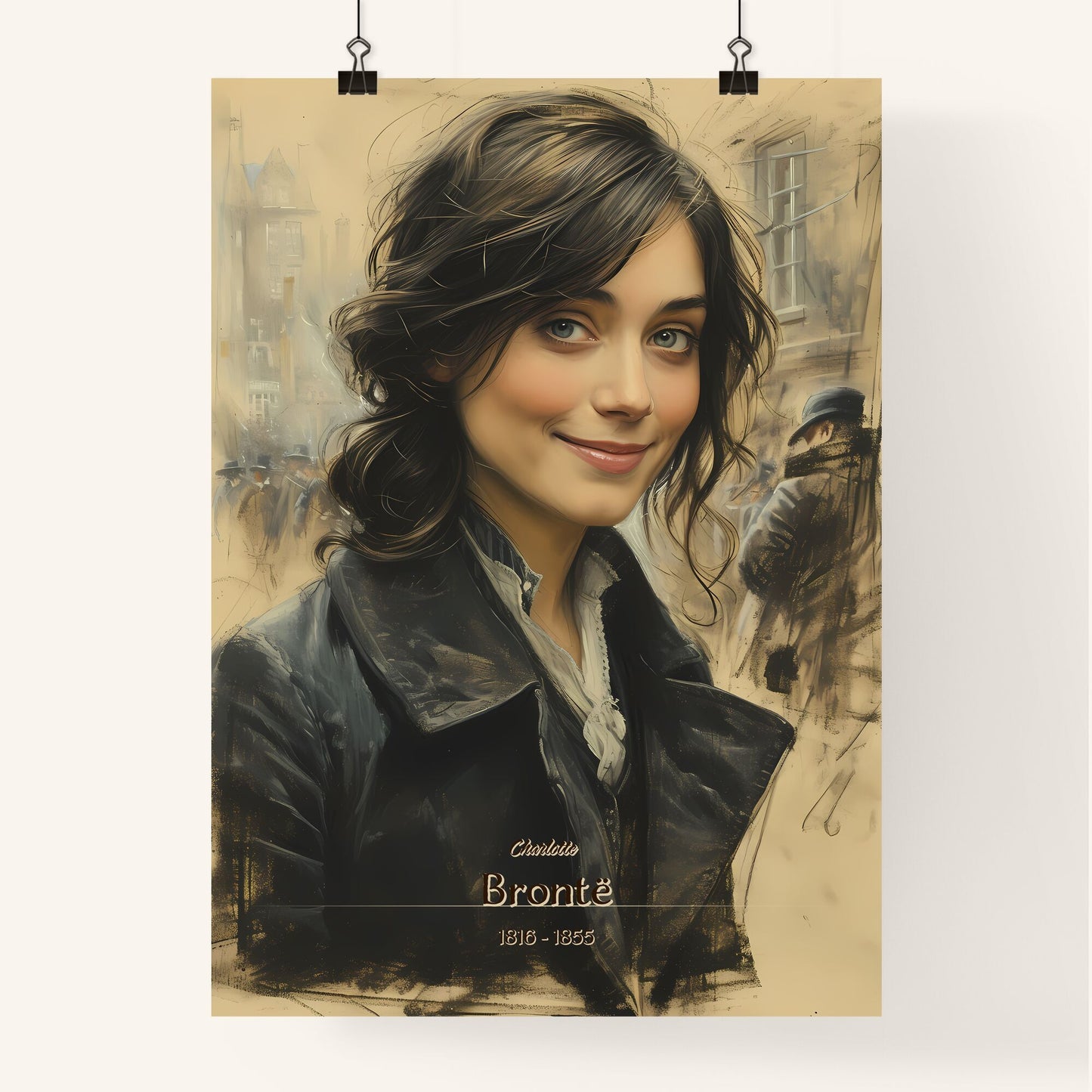 Charlotte, Brontë, 1816 - 1855, A Poster of a woman smiling at the camera Default Title