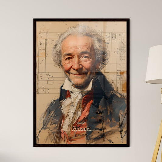 Leopold, Mozart, 1719 - 1787, A Poster of a man in a garment Default Title
