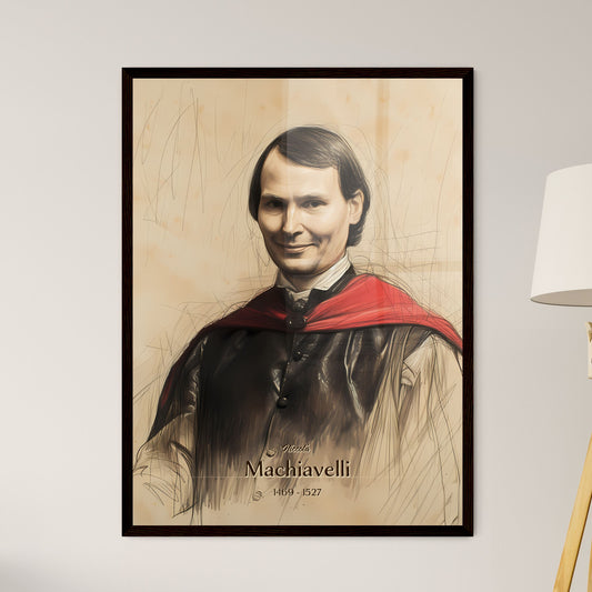 Niccolá, Machiavelli, 1469 - 1527, A Poster of a man wearing a red cape Default Title