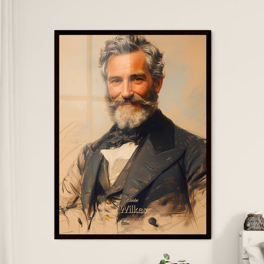 Charles, Wilkes, 1798 - 1877, A Poster of a man with a beard and mustache Default Title