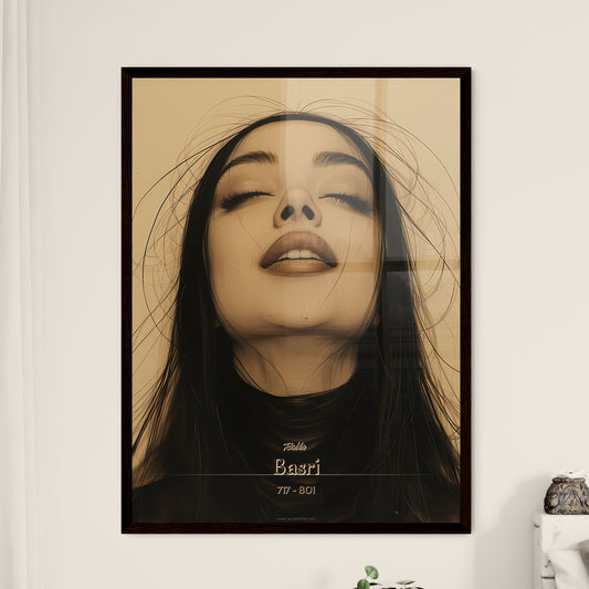 Rabia, Basri, 717 - 801, A Poster of a woman with long hair and her eyes closed Default Title