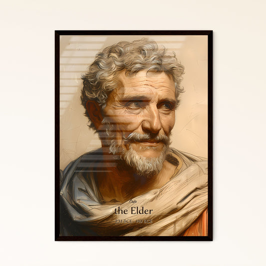 Cato, the Elder, 234 BCE - 149 BCE, A Poster of a man with a beard and mustache Default Title