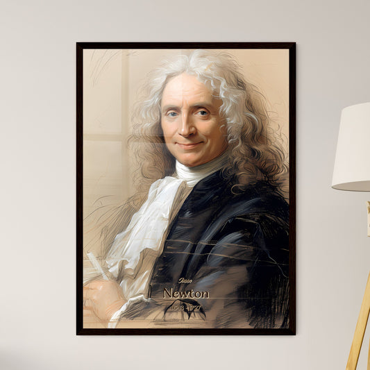 Isaac, Newton, 1643 - 1727, A Poster of a man with long white hair Default Title