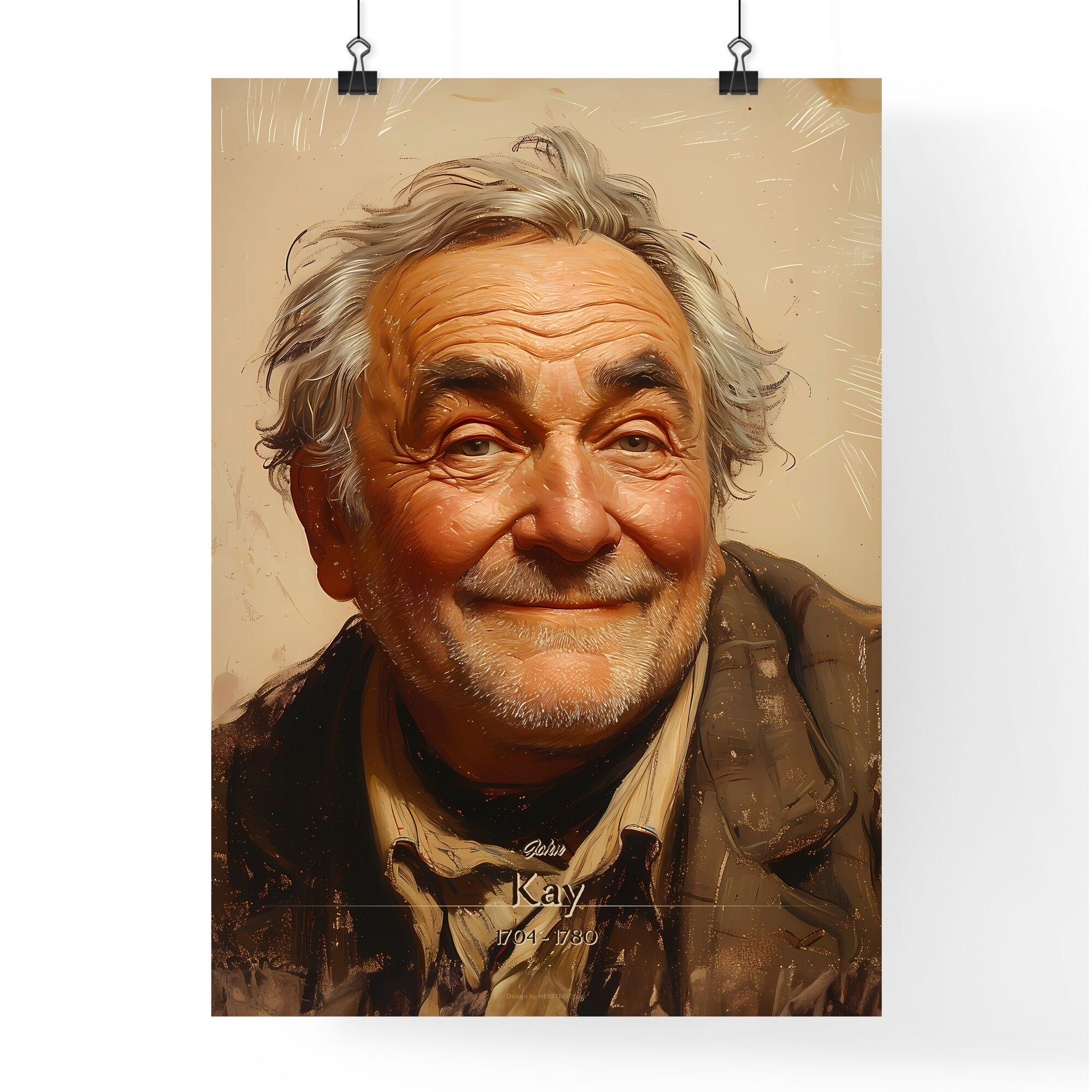 John, Kay, 1704 - 1780, A Poster of a man smiling for the camera Default Title
