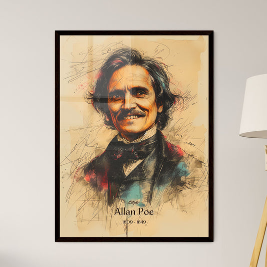 Edgar, Allan Poe, 1809 - 1849, A Poster of a man in a suit Default Title
