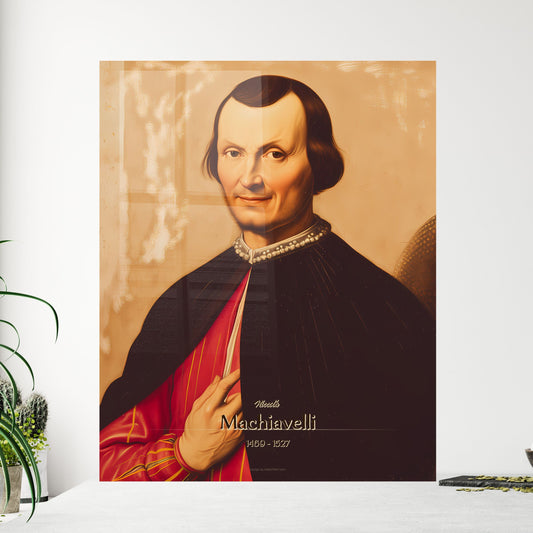 Niccolá, Machiavelli, 1469 - 1527, A Poster of a painting of a man Default Title
